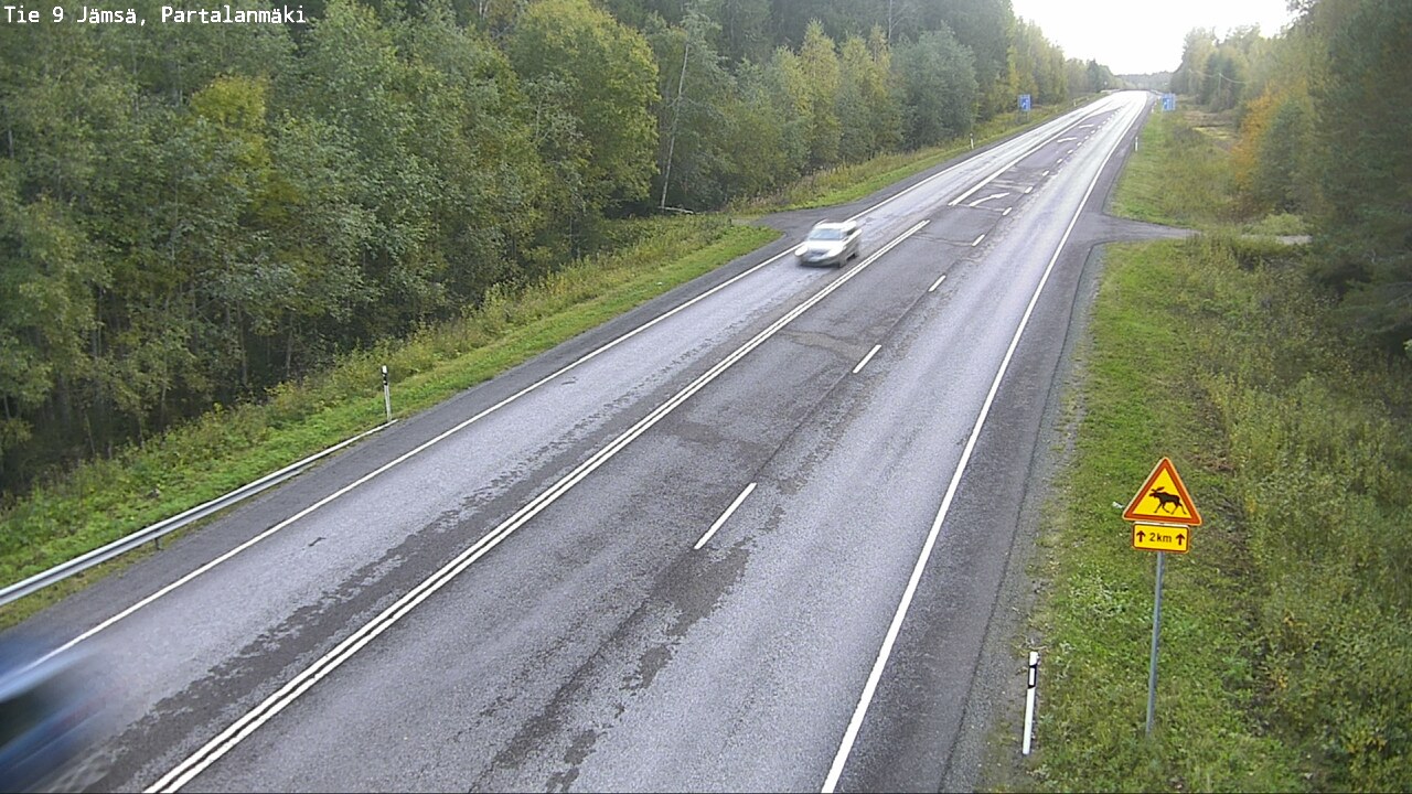 Weather Camera Image Väg 9 Jämsä, Partalanmäki, Jämsä, Keski-Suomi