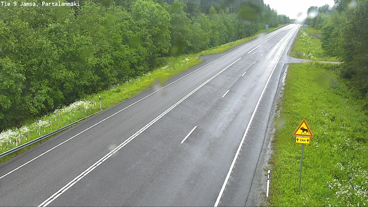 Weather Camera Image Väg 9 Jämsä, Partalanmäki, Jämsä, Keski-Suomi
