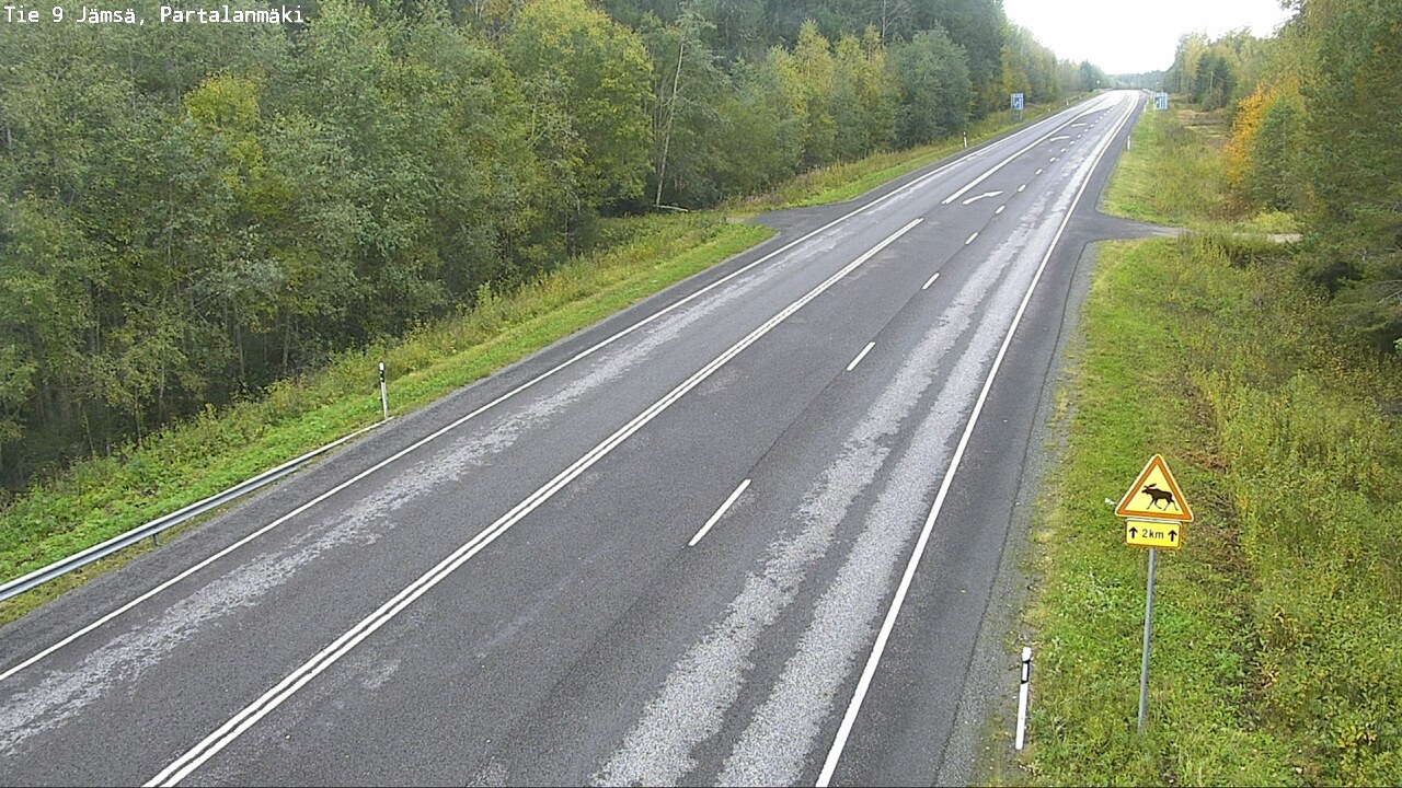 Weather Camera Image Väg 9 Jämsä, Partalanmäki, Jämsä, Keski-Suomi