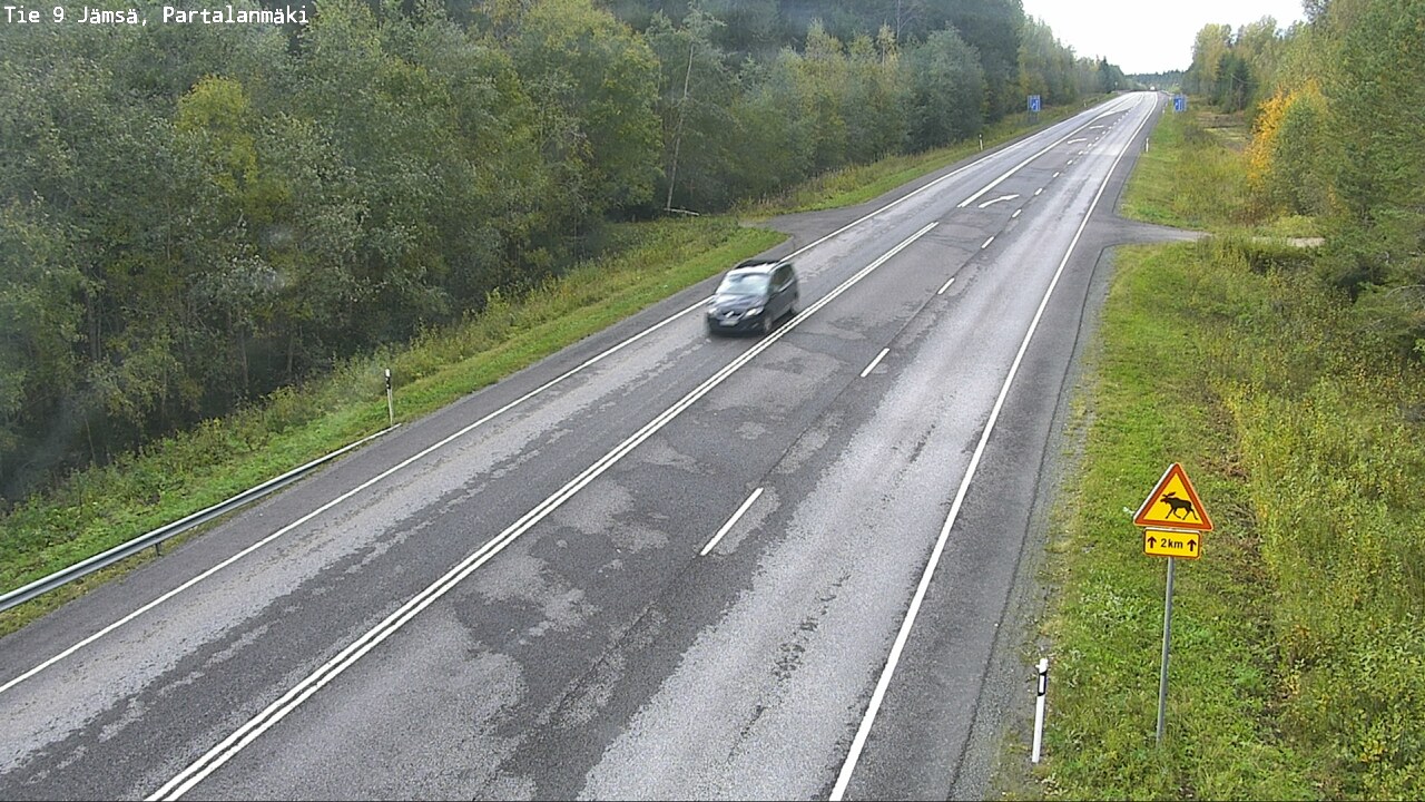 Weather Camera Image Väg 9 Jämsä, Partalanmäki, Jämsä, Keski-Suomi