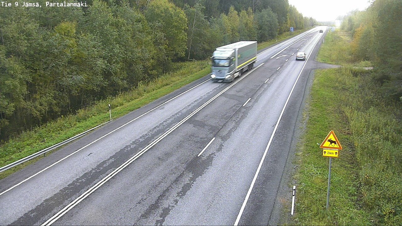 Weather Camera Image Väg 9 Jämsä, Partalanmäki, Jämsä, Keski-Suomi