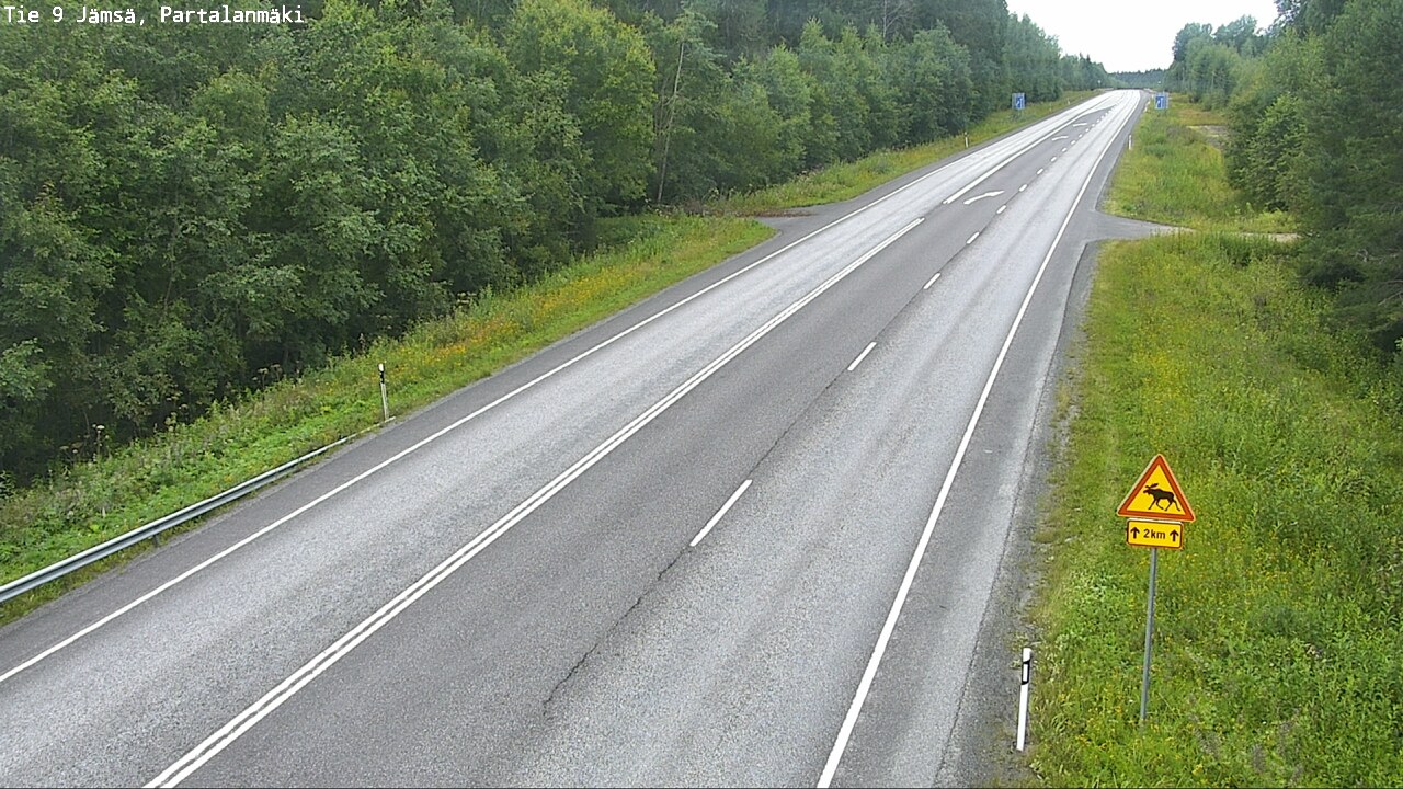 Weather Camera Image Väg 9 Jämsä, Partalanmäki, Jämsä, Keski-Suomi