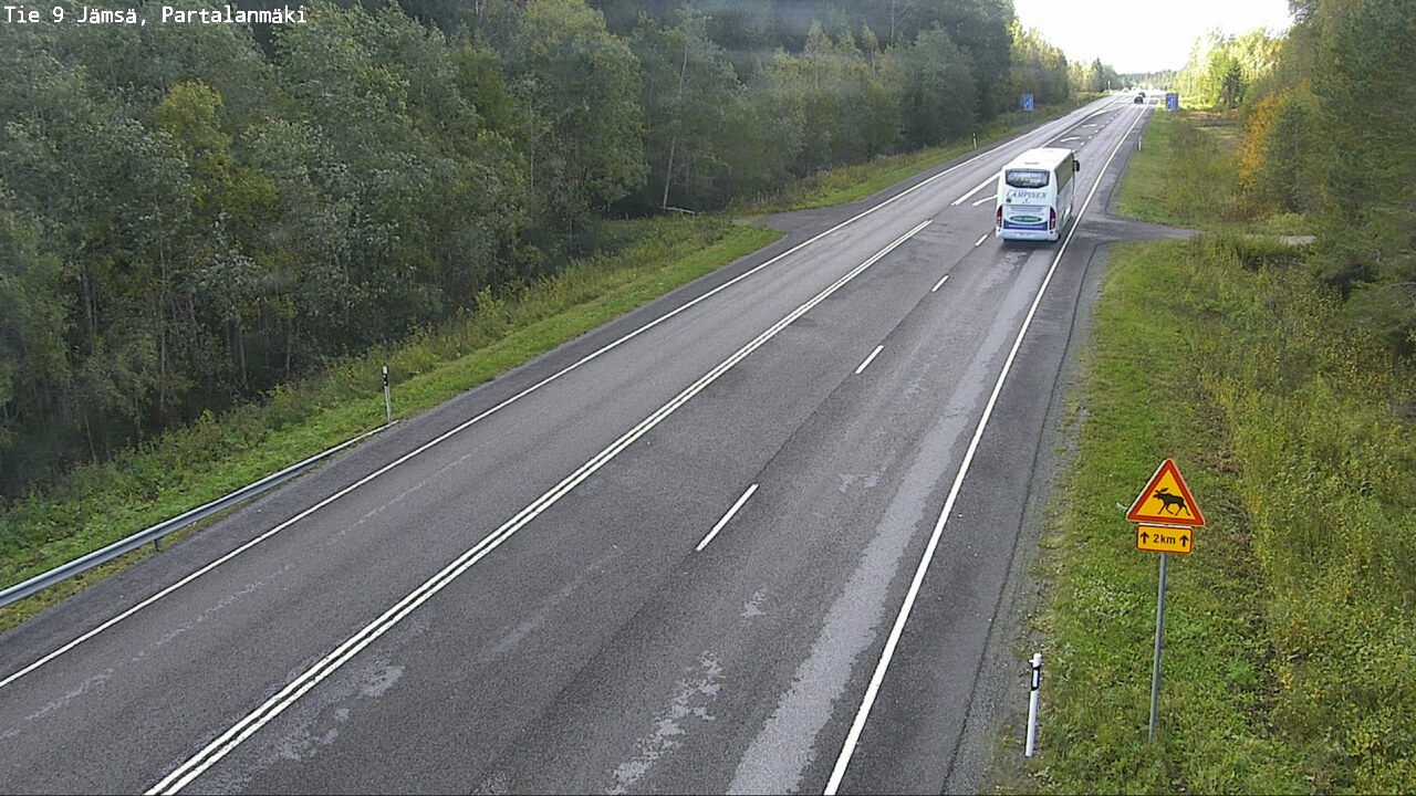 Weather Camera Image Väg 9 Jämsä, Partalanmäki, Jämsä, Keski-Suomi