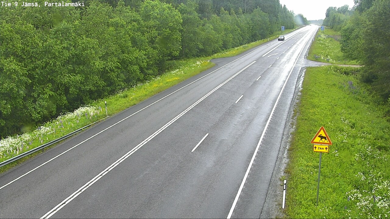 Weather Camera Image Väg 9 Jämsä, Partalanmäki, Jämsä, Keski-Suomi