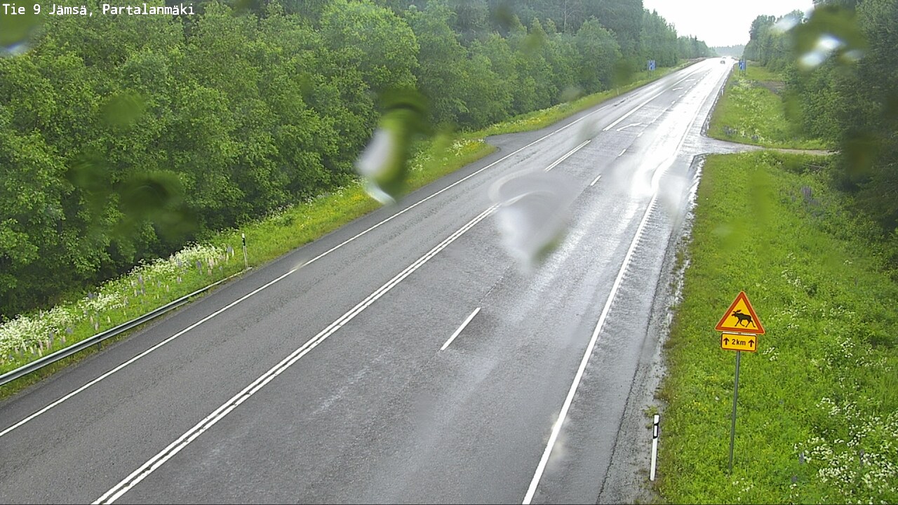 Weather Camera Image Väg 9 Jämsä, Partalanmäki, Jämsä, Keski-Suomi