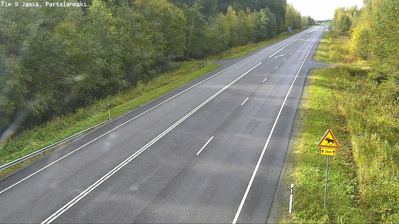 Weather Camera Image Väg 9 Jämsä, Partalanmäki, Jämsä, Keski-Suomi