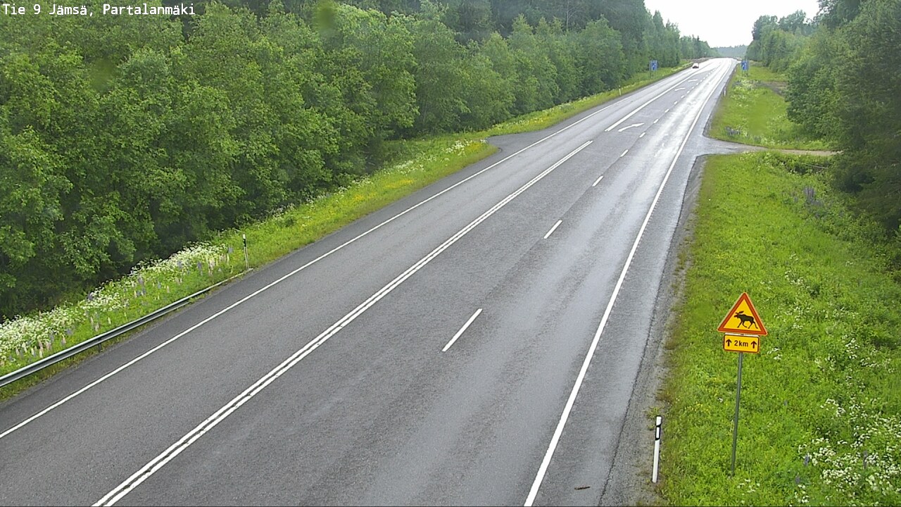 Weather Camera Image Road 9 Jämsä, Partalanmäki, Jämsä, Keski-Suomi