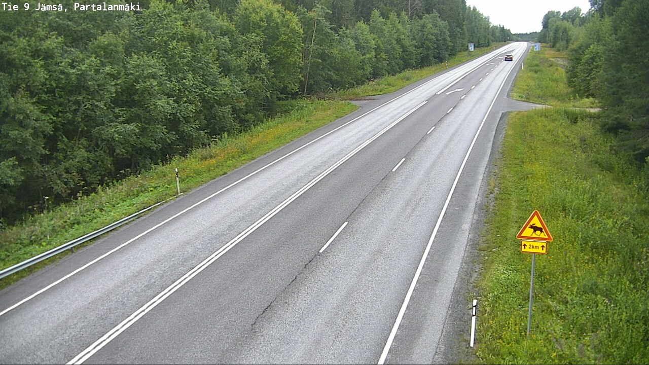 Weather Camera Image Väg 9 Jämsä, Partalanmäki, Jämsä, Keski-Suomi