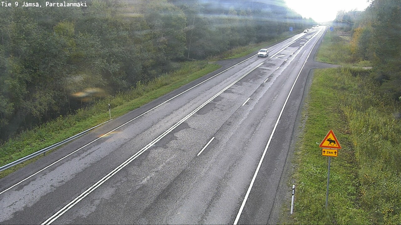 Weather Camera Image Väg 9 Jämsä, Partalanmäki, Jämsä, Keski-Suomi