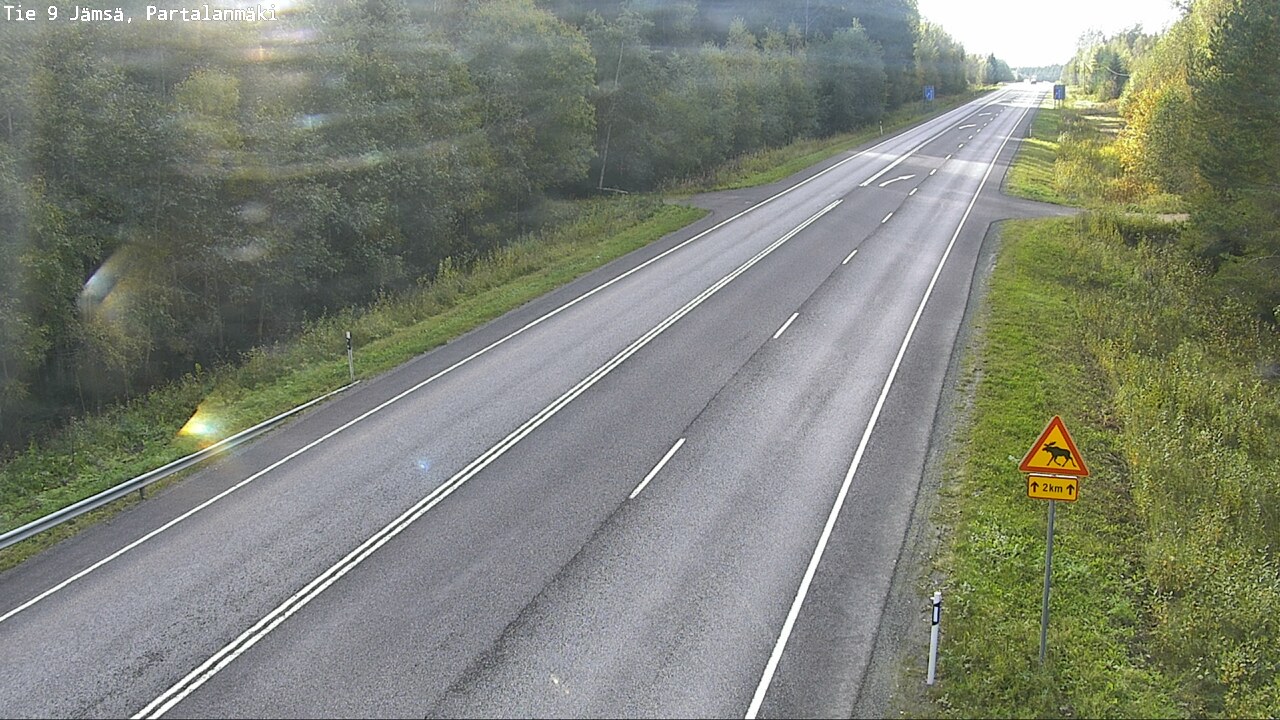 Weather Camera Image Road 9 Jämsä, Partalanmäki, Jämsä, Keski-Suomi