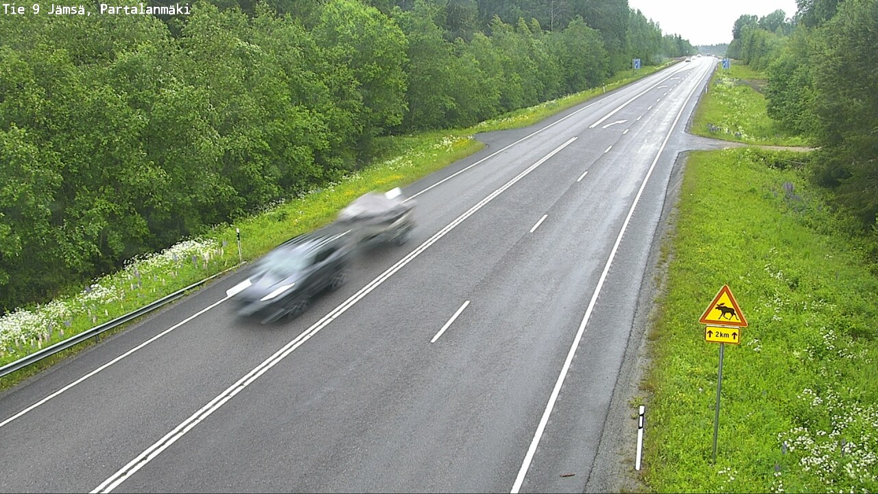 Weather Camera Image Road 9 Jämsä, Partalanmäki, Jämsä, Keski-Suomi