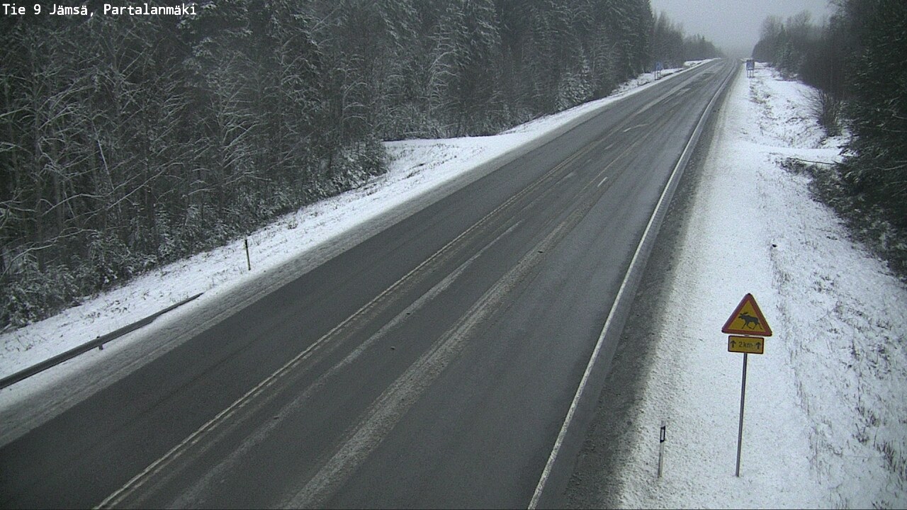 Weather Camera Image Väg 9 Jämsä, Partalanmäki, Jämsä, Keski-Suomi