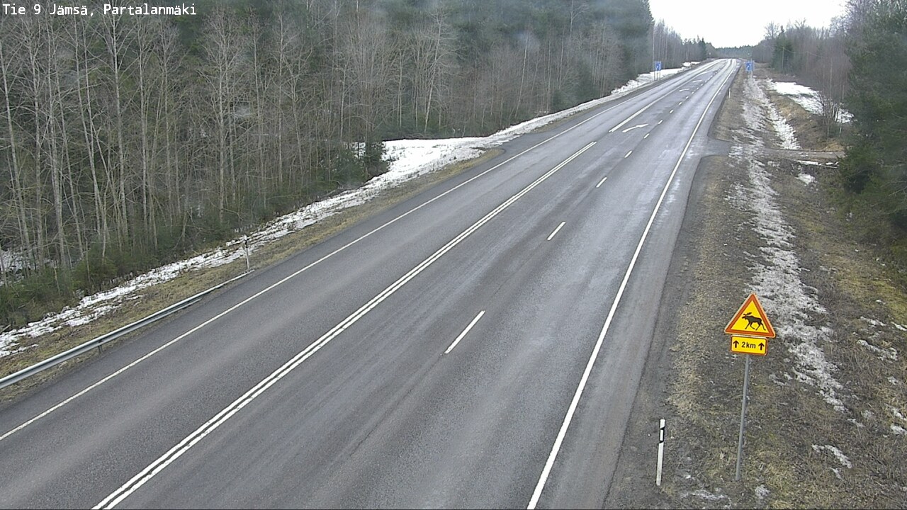 Weather Camera Image Road 9 Jämsä, Partalanmäki, Jämsä, Keski-Suomi