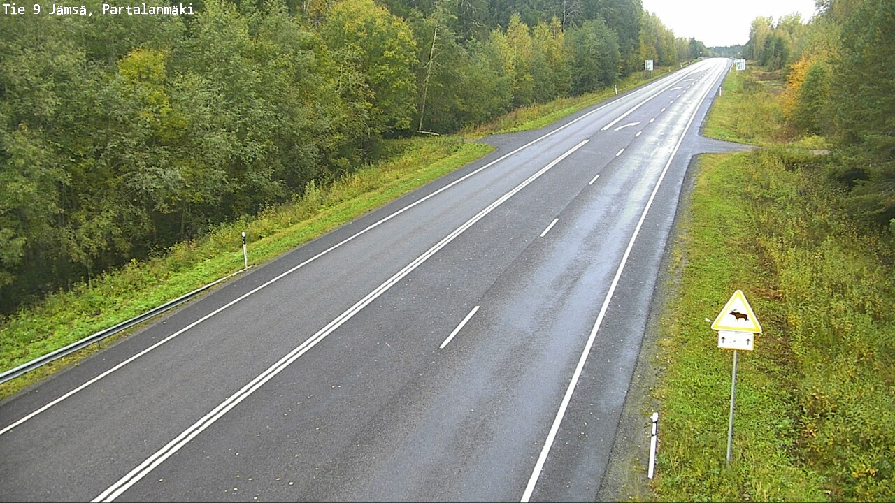 Weather Camera Image Väg 9 Jämsä, Partalanmäki, Jämsä, Keski-Suomi
