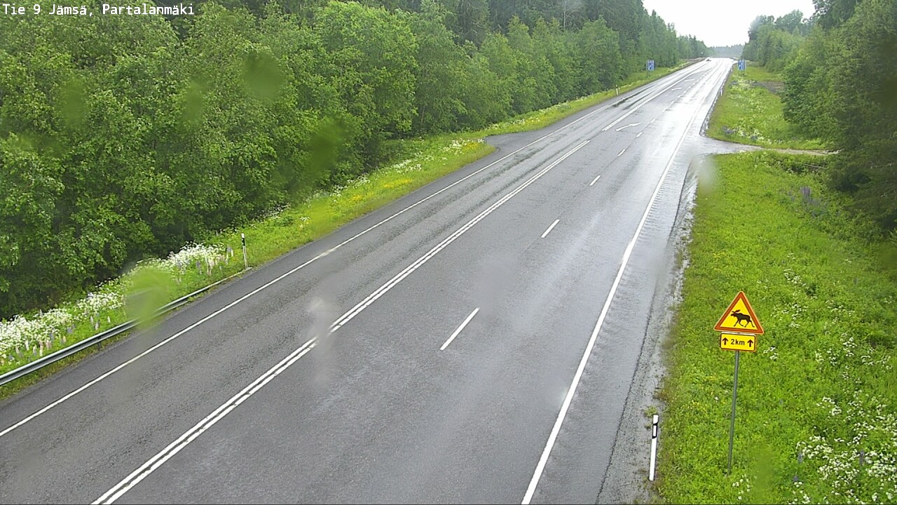 Weather Camera Image Väg 9 Jämsä, Partalanmäki, Jämsä, Keski-Suomi