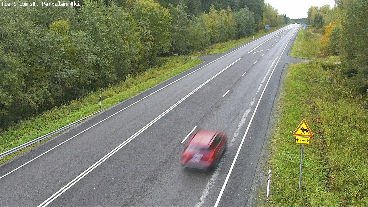 Weather Camera Image Väg 9 Jämsä, Partalanmäki, Jämsä, Keski-Suomi