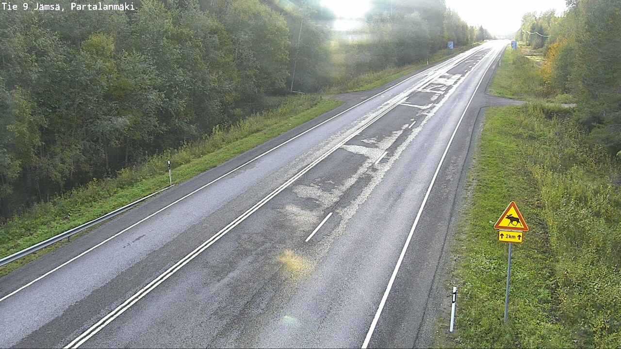 Weather Camera Image Väg 9 Jämsä, Partalanmäki, Jämsä, Keski-Suomi