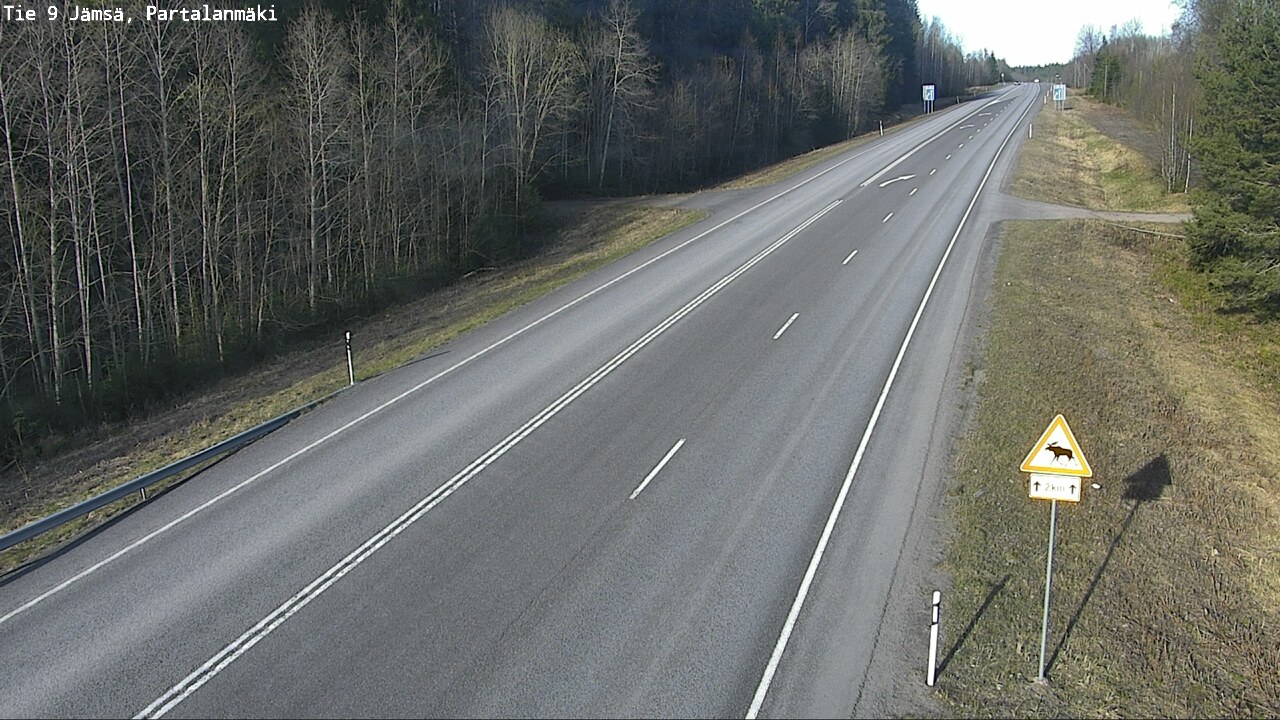 Weather Camera Image Väg 9 Jämsä, Partalanmäki, Jämsä, Keski-Suomi