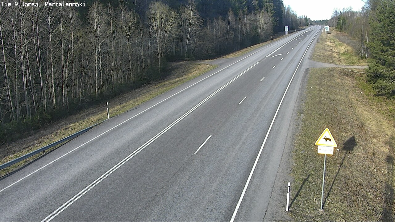 Weather Camera Image Väg 9 Jämsä, Partalanmäki, Jämsä, Keski-Suomi