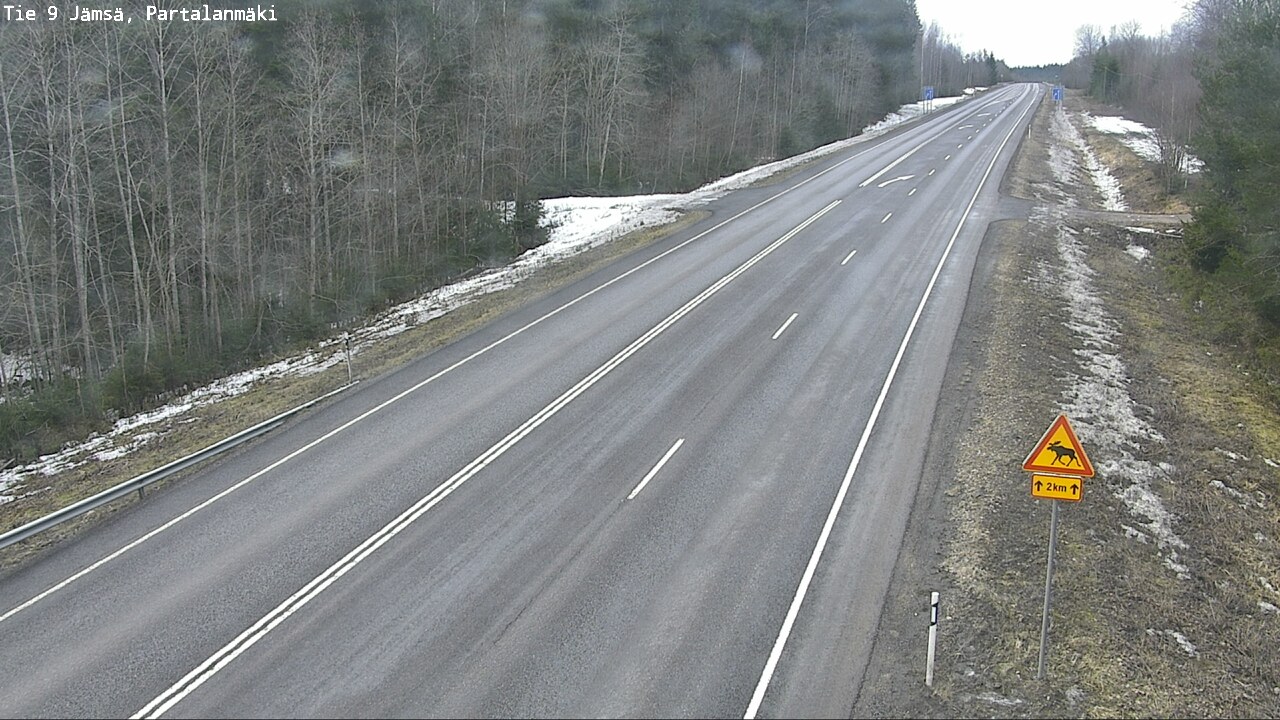 Weather Camera Image Road 9 Jämsä, Partalanmäki, Jämsä, Keski-Suomi