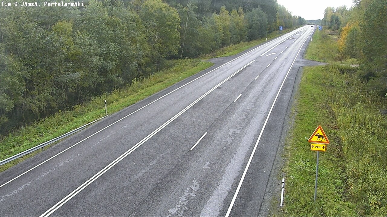 Weather Camera Image Väg 9 Jämsä, Partalanmäki, Jämsä, Keski-Suomi