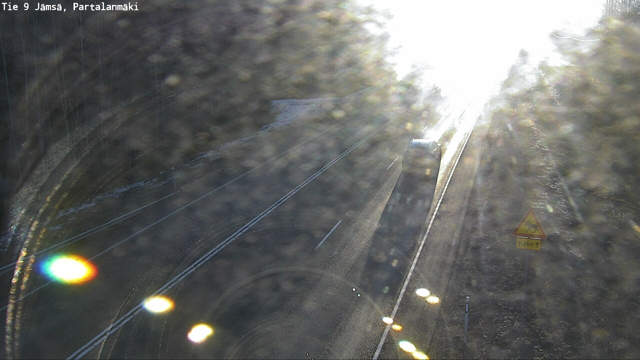 Weather Camera Image Väg 9 Jämsä, Partalanmäki, Jämsä, Keski-Suomi