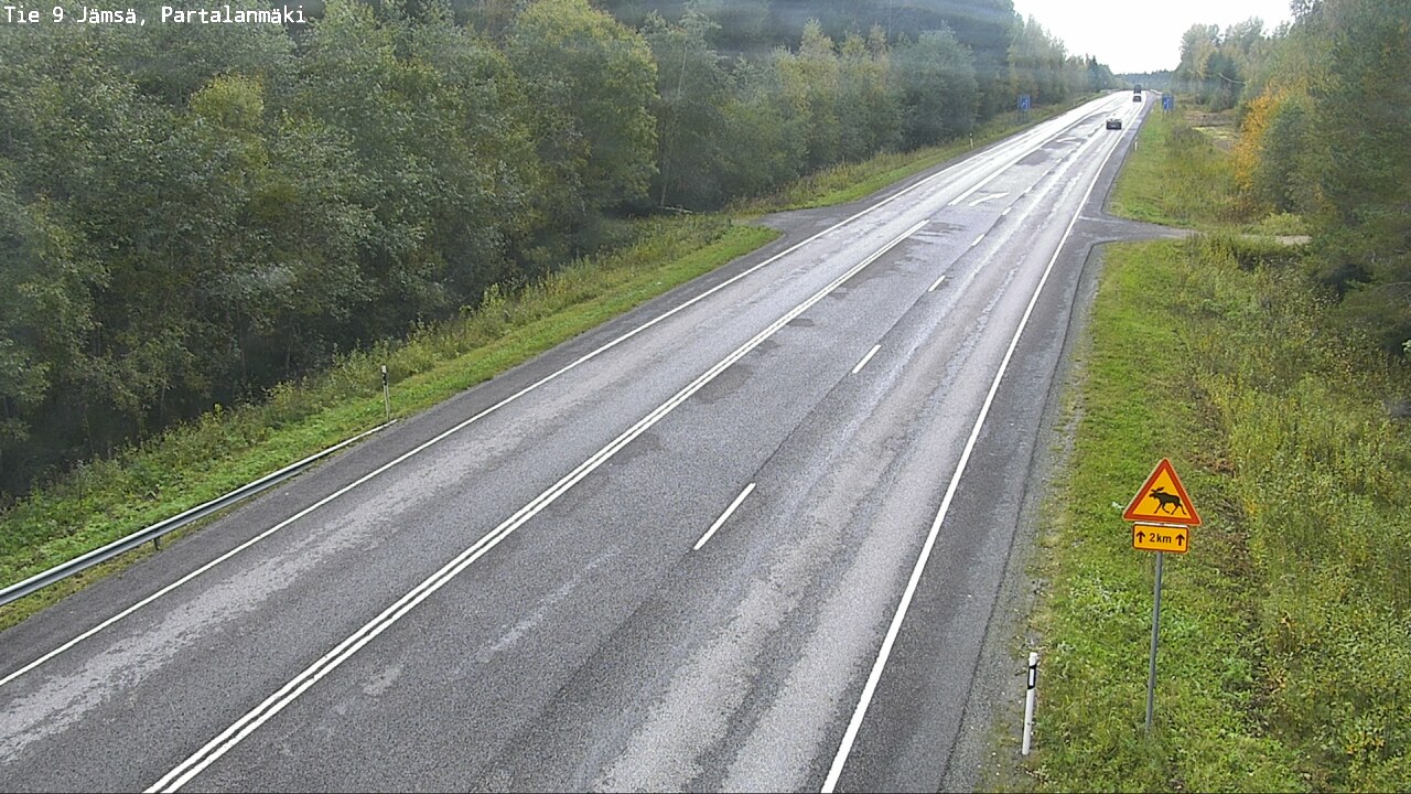 Weather Camera Image Väg 9 Jämsä, Partalanmäki, Jämsä, Keski-Suomi