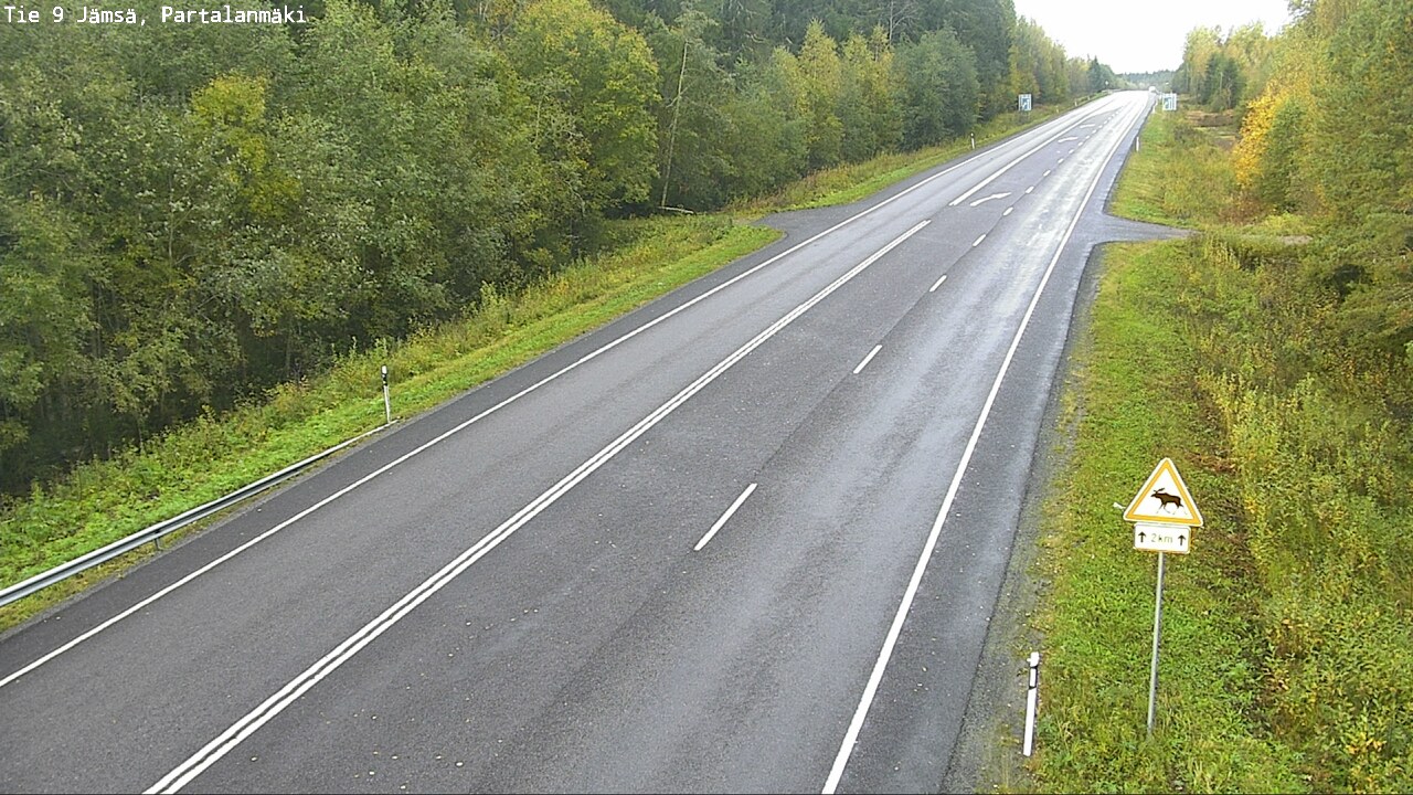 Weather Camera Image Väg 9 Jämsä, Partalanmäki, Jämsä, Keski-Suomi