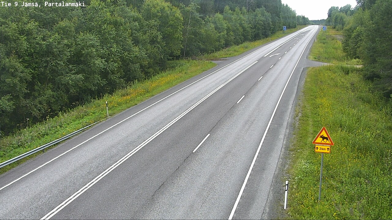 Weather Camera Image Väg 9 Jämsä, Partalanmäki, Jämsä, Keski-Suomi
