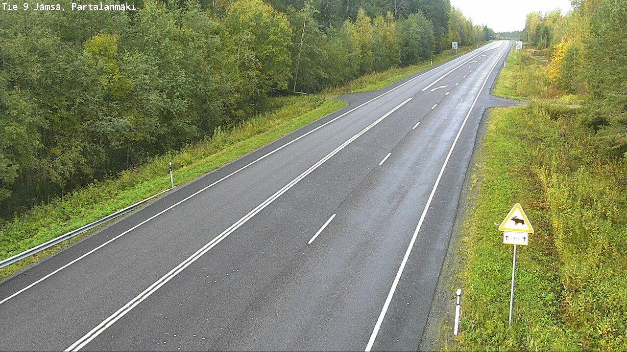 Weather Camera Image Väg 9 Jämsä, Partalanmäki, Jämsä, Keski-Suomi