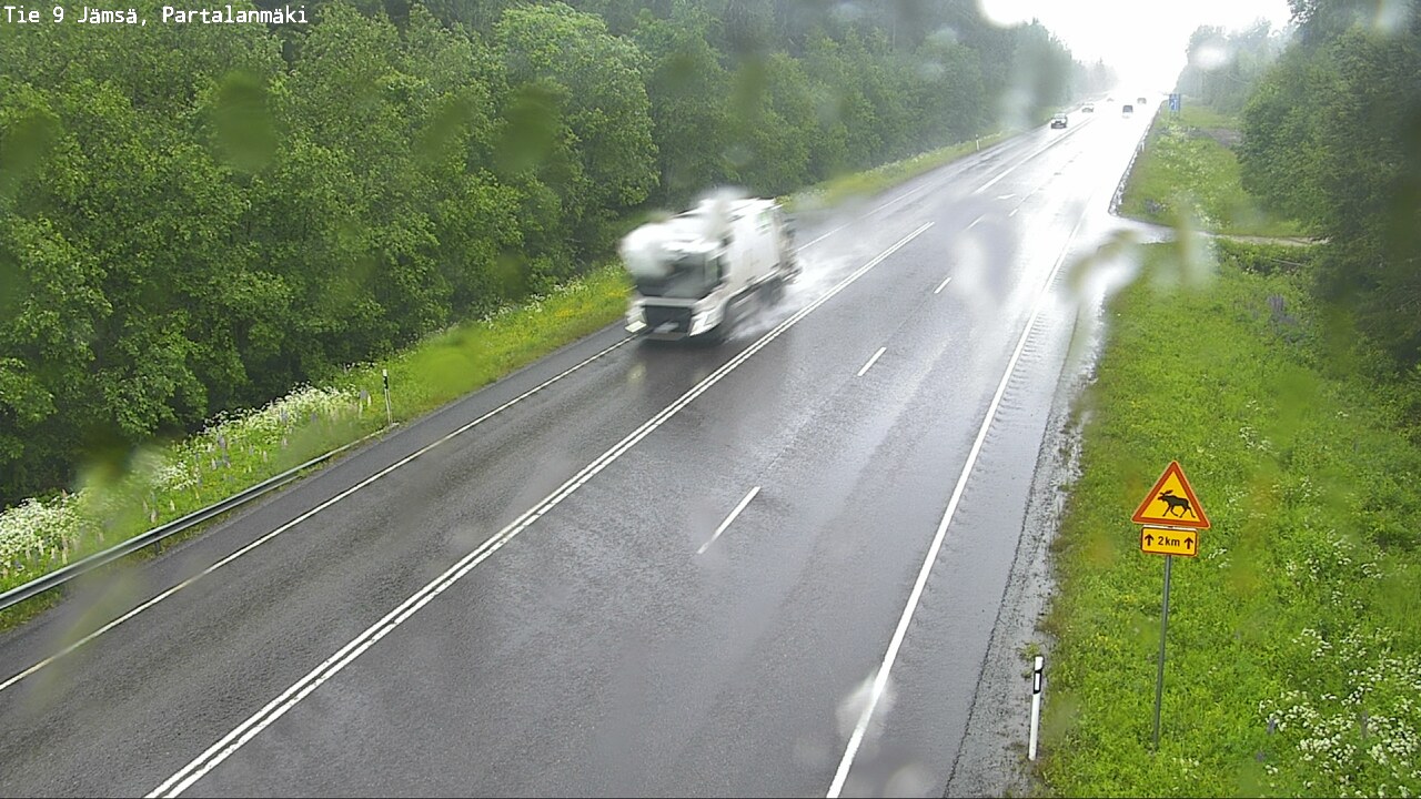 Weather Camera Image Väg 9 Jämsä, Partalanmäki, Jämsä, Keski-Suomi