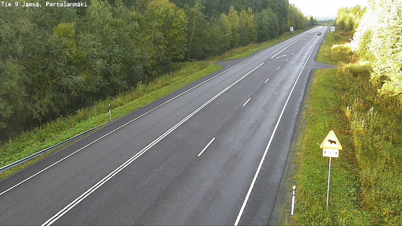 Weather Camera Image Väg 9 Jämsä, Partalanmäki, Jämsä, Keski-Suomi