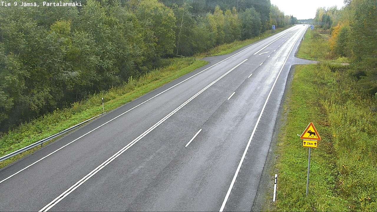 Weather Camera Image Väg 9 Jämsä, Partalanmäki, Jämsä, Keski-Suomi