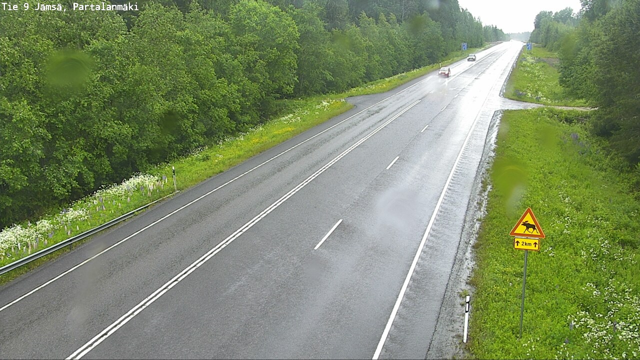 Weather Camera Image Väg 9 Jämsä, Partalanmäki, Jämsä, Keski-Suomi