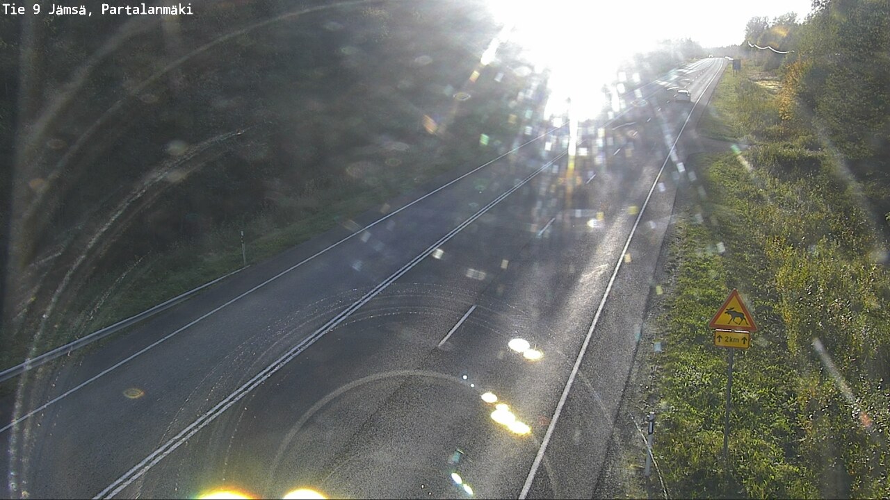 Weather Camera Image Road 9 Jämsä, Partalanmäki, Jämsä, Keski-Suomi