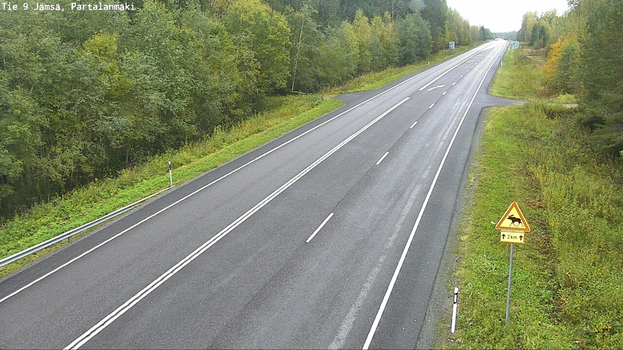 Weather Camera Image Väg 9 Jämsä, Partalanmäki, Jämsä, Keski-Suomi