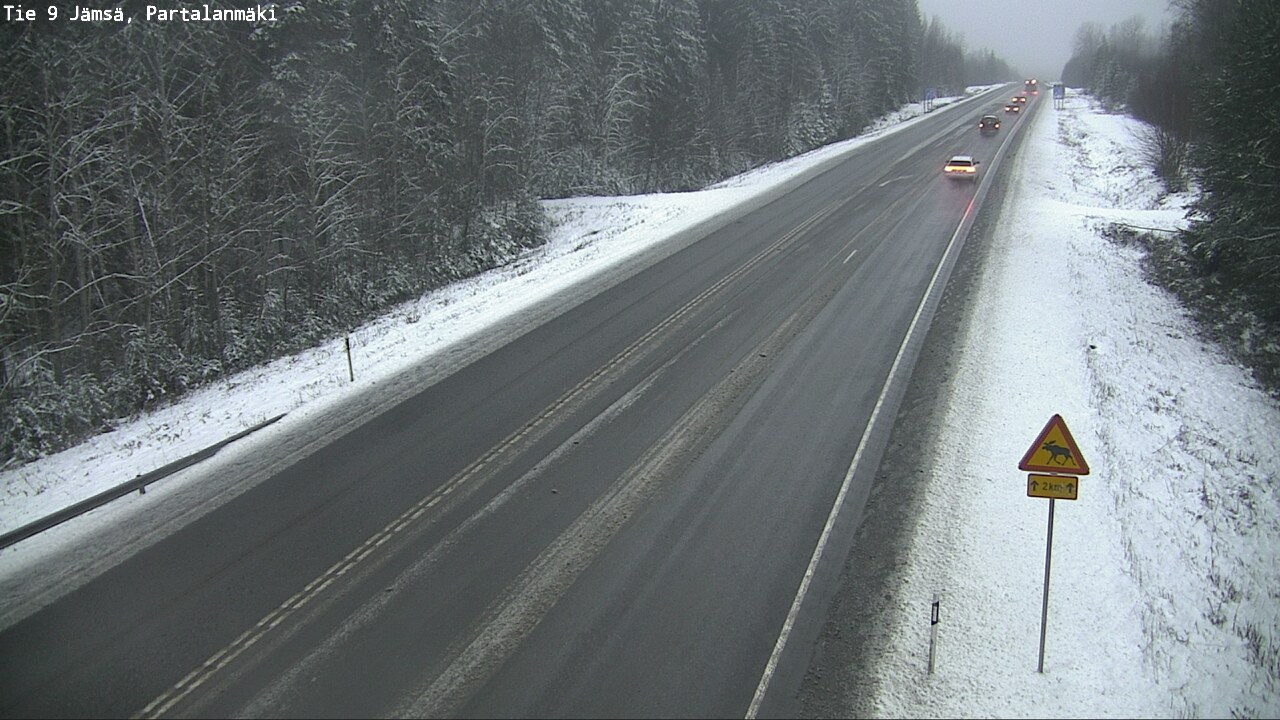 Weather Camera Image Väg 9 Jämsä, Partalanmäki, Jämsä, Keski-Suomi