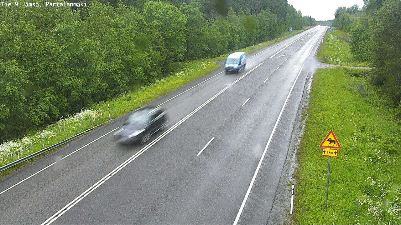 Weather Camera Image Väg 9 Jämsä, Partalanmäki, Jämsä, Keski-Suomi