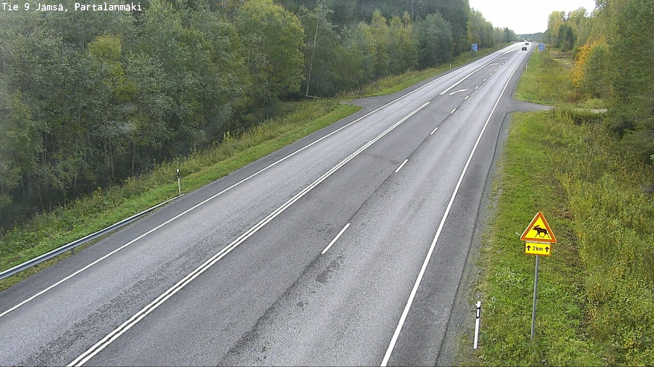 Weather Camera Image Väg 9 Jämsä, Partalanmäki, Jämsä, Keski-Suomi