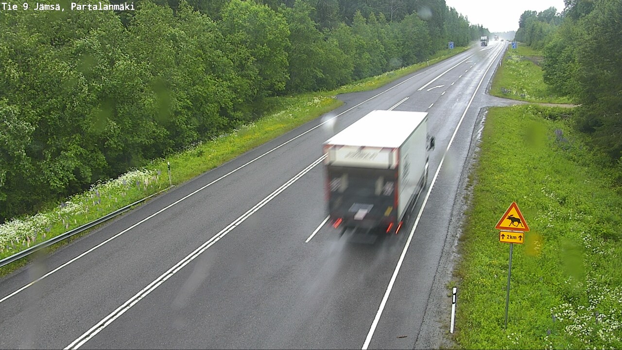 Weather Camera Image Road 9 Jämsä, Partalanmäki, Jämsä, Keski-Suomi