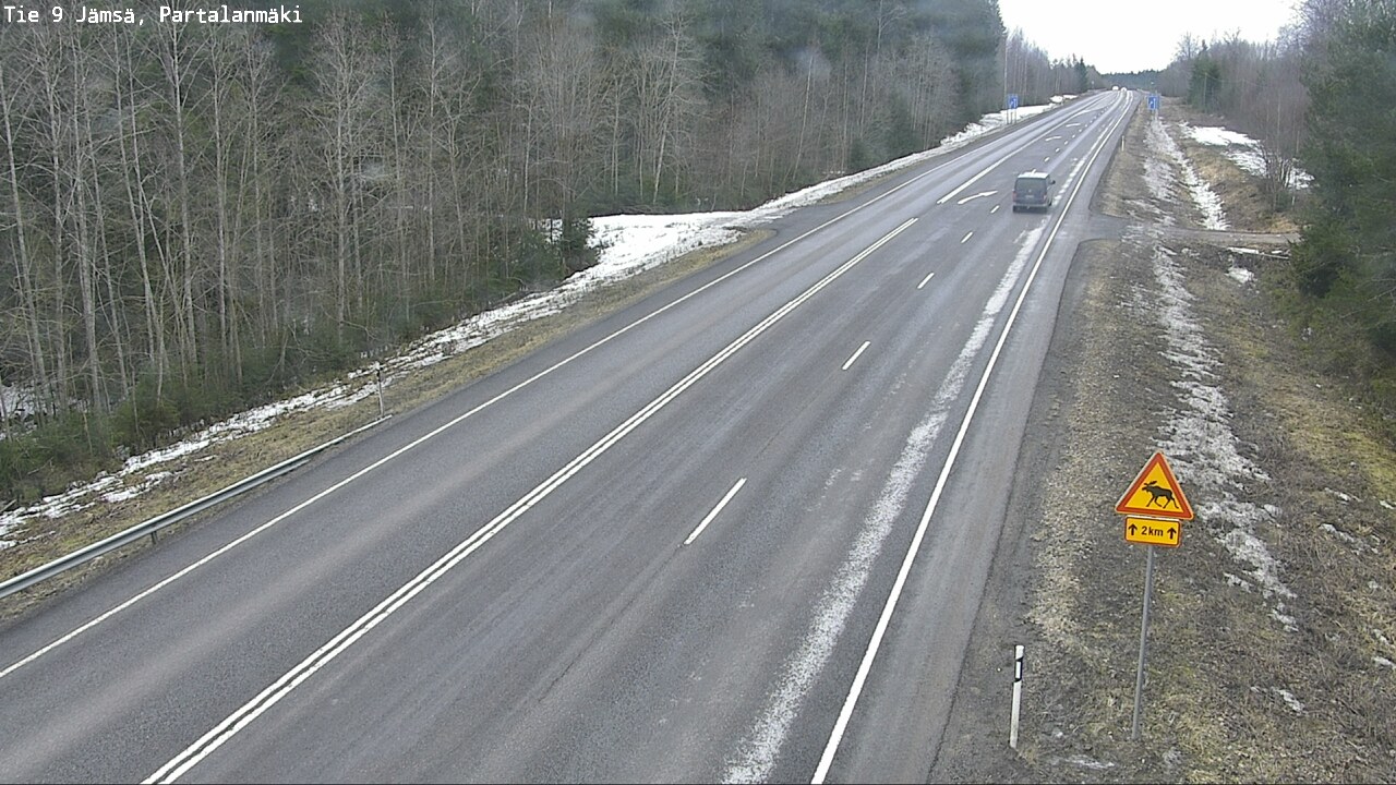 Weather Camera Image Road 9 Jämsä, Partalanmäki, Jämsä, Keski-Suomi
