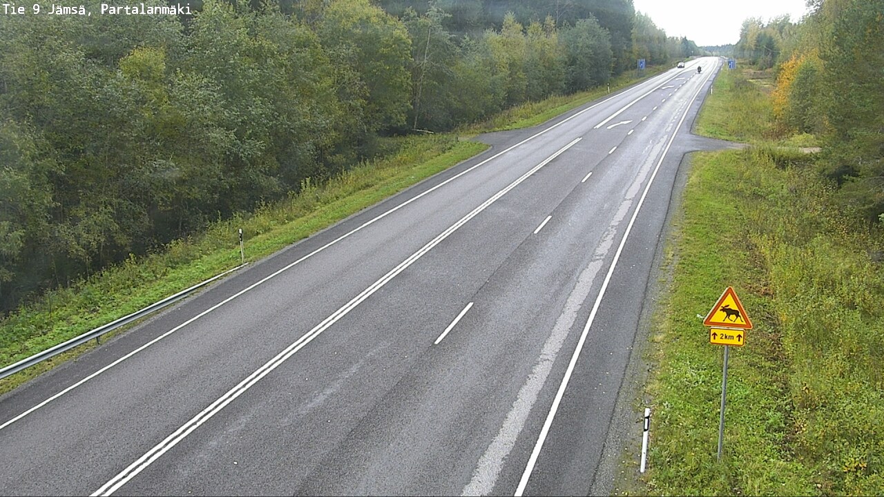 Weather Camera Image Väg 9 Jämsä, Partalanmäki, Jämsä, Keski-Suomi