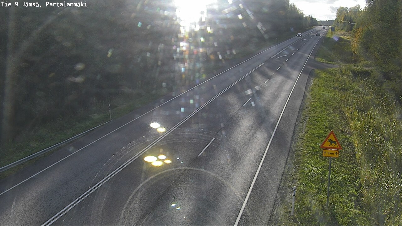 Weather Camera Image Road 9 Jämsä, Partalanmäki, Jämsä, Keski-Suomi