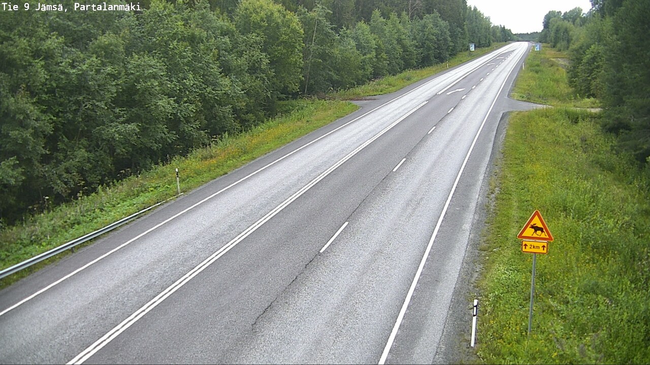 Weather Camera Image Väg 9 Jämsä, Partalanmäki, Jämsä, Keski-Suomi