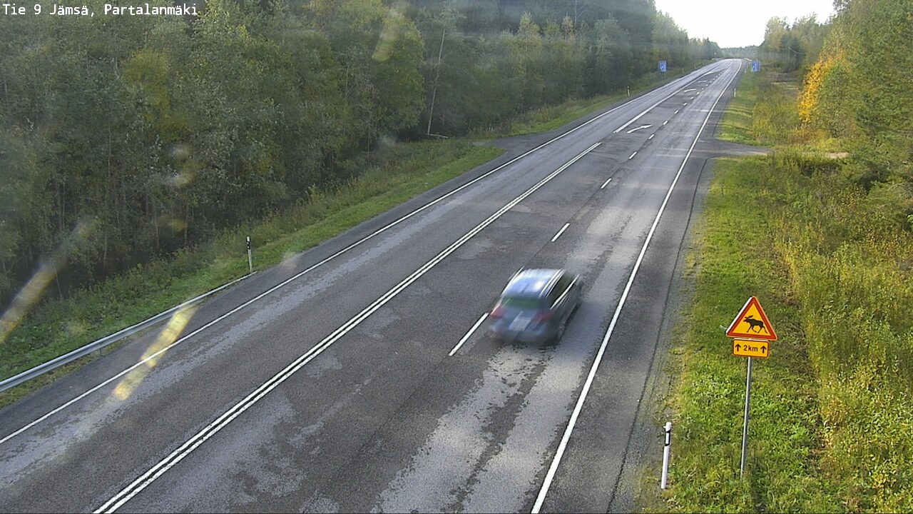Weather Camera Image Väg 9 Jämsä, Partalanmäki, Jämsä, Keski-Suomi