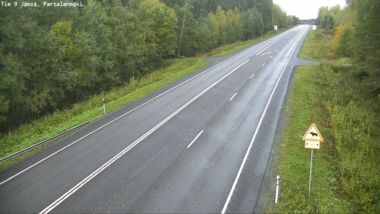 Weather Camera Image Väg 9 Jämsä, Partalanmäki, Jämsä, Keski-Suomi