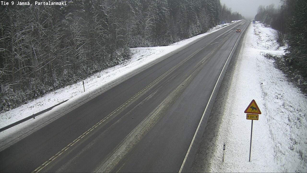 Weather Camera Image Väg 9 Jämsä, Partalanmäki, Jämsä, Keski-Suomi