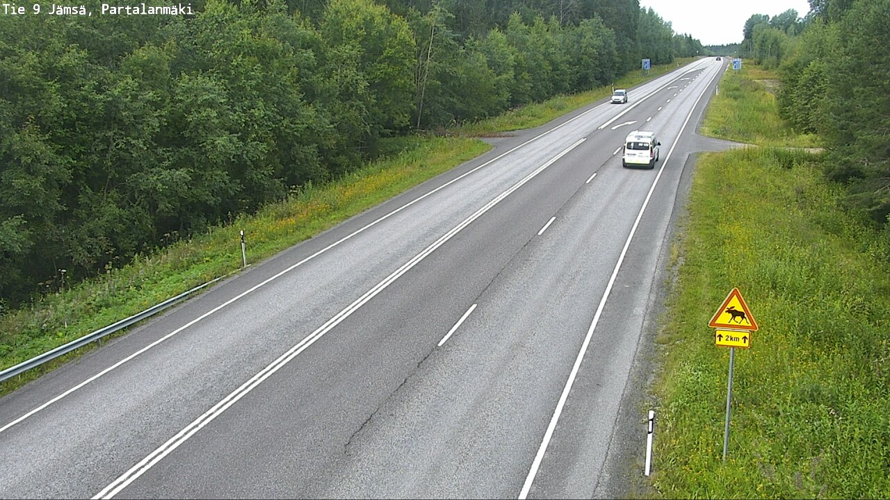 Weather Camera Image Väg 9 Jämsä, Partalanmäki, Jämsä, Keski-Suomi
