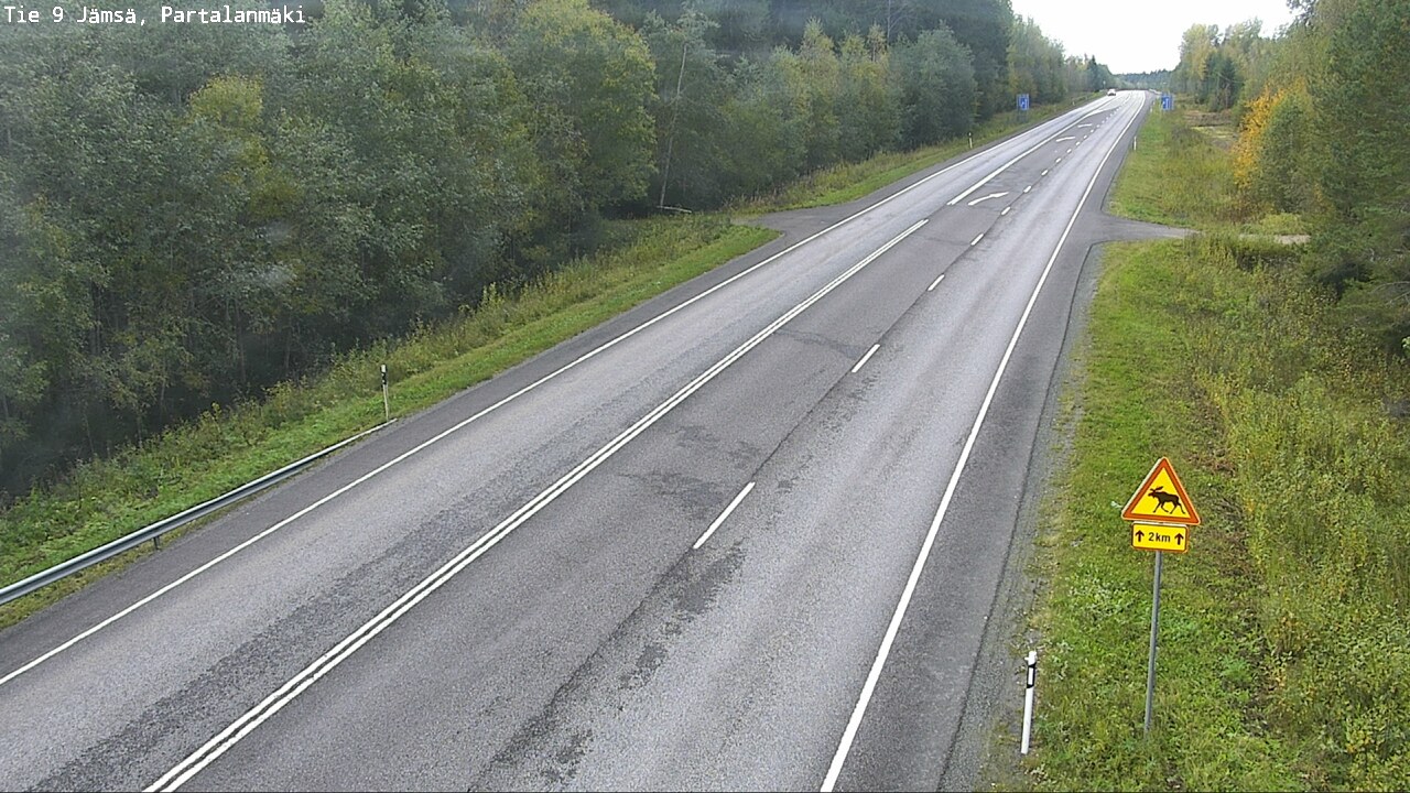 Weather Camera Image Väg 9 Jämsä, Partalanmäki, Jämsä, Keski-Suomi