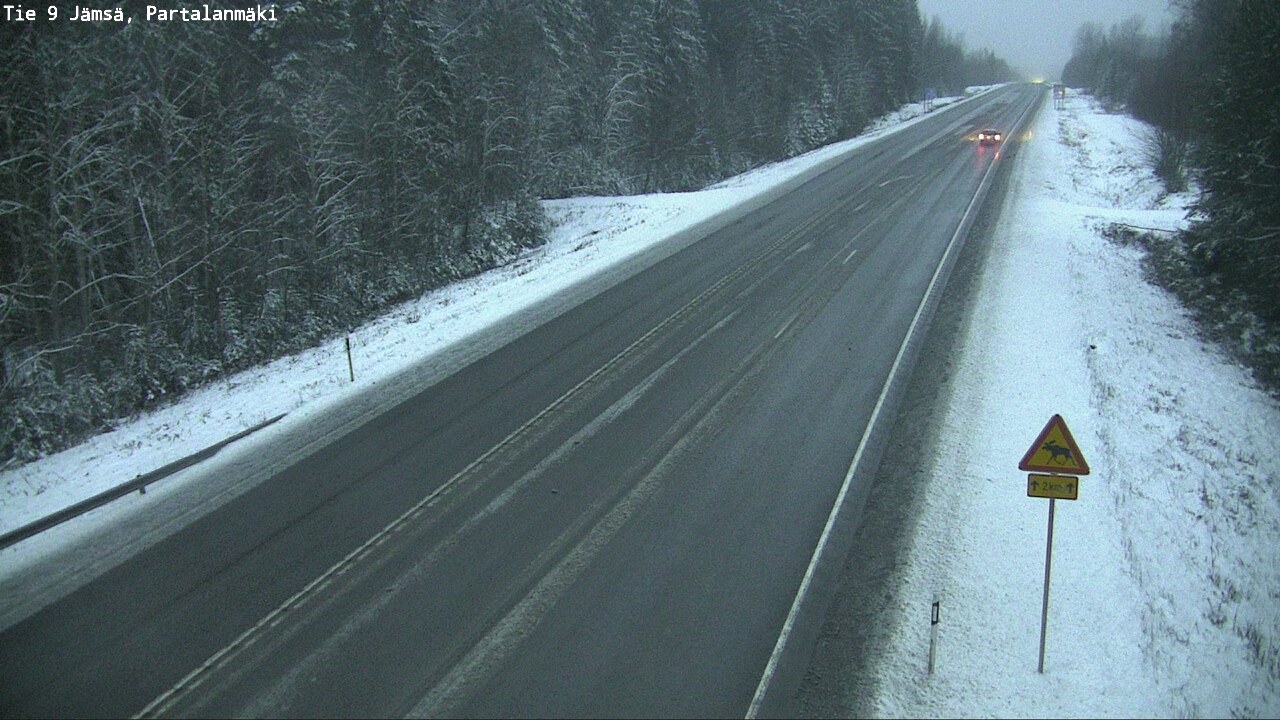 Weather Camera Image Väg 9 Jämsä, Partalanmäki, Jämsä, Keski-Suomi